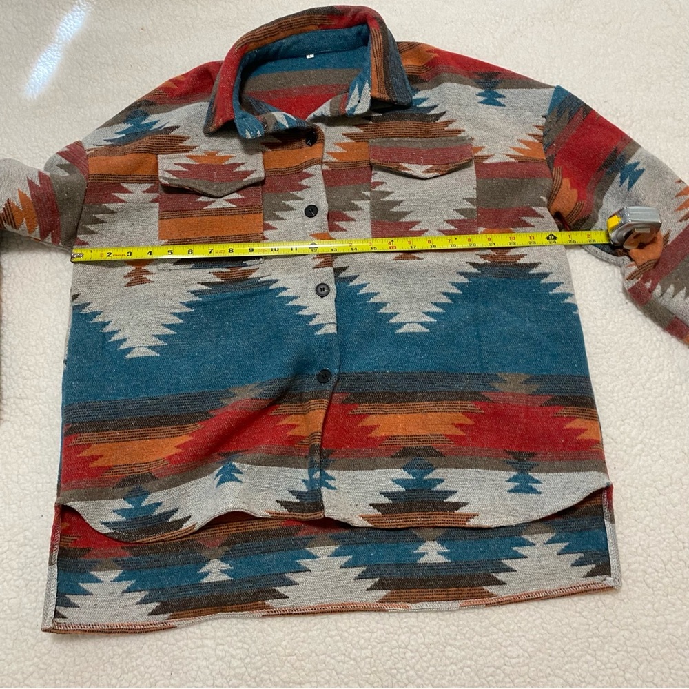 Oversized Multi-Color Jacket - Picture 6 of 9